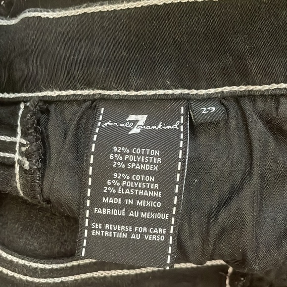 7 for all mankind black Jean - Picture 5 of 5